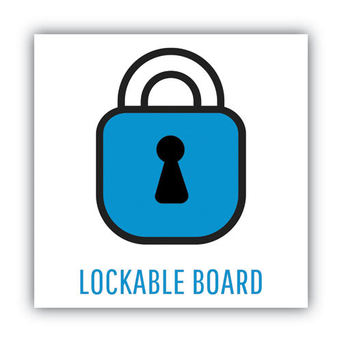 MasterVision® Slim-line Enclosed Cork Bulletin Board, 47 X 38, Aluminum Case freeshipping - TVN Wholesale