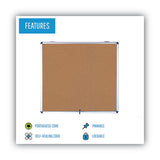 MasterVision® Slim-line Enclosed Cork Bulletin Board, 47 X 38, Aluminum Case freeshipping - TVN Wholesale