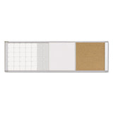 MasterVision® Magnetic Calendar Combo Board, 48 X 18, Aluminum Frame freeshipping - TVN Wholesale