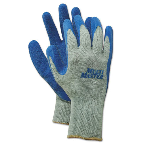 Boardwalk® Rubber Palm Gloves, Gray-blue, Large, 1 Dozen freeshipping - TVN Wholesale