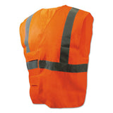 Boardwalk® Class 2 Safety Vests, Standard, Orange-silver freeshipping - TVN Wholesale