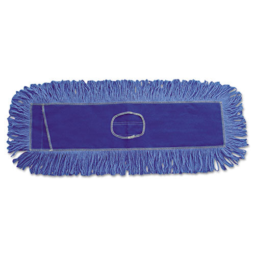 Boardwalk® Mop Head, Dust, Looped-end, Cotton-synthetic Fibers, 18 X 5, Blue freeshipping - TVN Wholesale