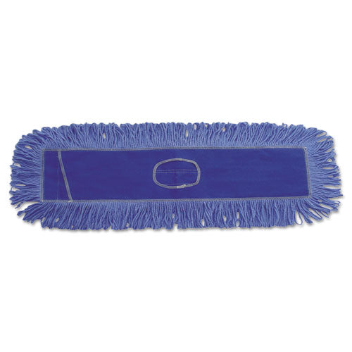 Boardwalk® Dust Mop Head, Cotton-synthetic Blend, 36 X 5, Looped-end, Blue freeshipping - TVN Wholesale