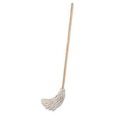 Boardwalk® Handle-deck Mops, 24 Oz White Cotton Head, 54" Oak Wood Handle, 6-pack freeshipping - TVN Wholesale