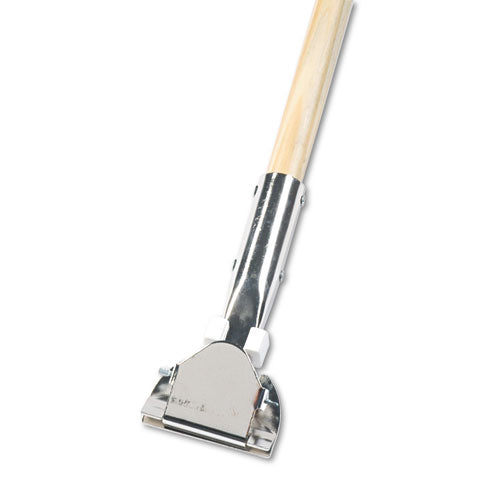 Boardwalk® Clip-on Dust Mop Handle, Lacquered Wood, Swivel Head, 1" Dia. X 60in Long freeshipping - TVN Wholesale