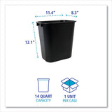 Boardwalk® Soft-sided Wastebasket, 14 Qt, Plastic, Black freeshipping - TVN Wholesale