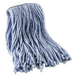 Boardwalk® Mop Head, Standard Head, Cotton-synthetic Fiber, Cut-end, #16., Blue freeshipping - TVN Wholesale