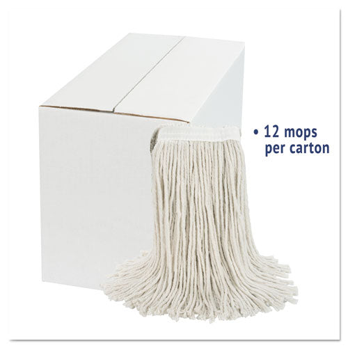 Boardwalk® Cut-end Wet Mop Head, Cotton, White, #20, 12-carton freeshipping - TVN Wholesale