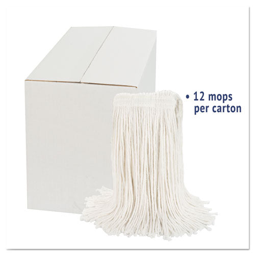 Boardwalk® Cut-end Wet Mop Head, Rayon, No. 20, White, 12-carton freeshipping - TVN Wholesale