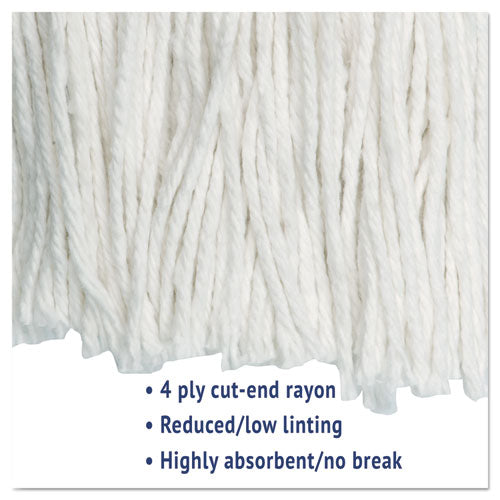 Boardwalk® Cut-end Wet Mop Head, Rayon, No. 20, White freeshipping - TVN Wholesale