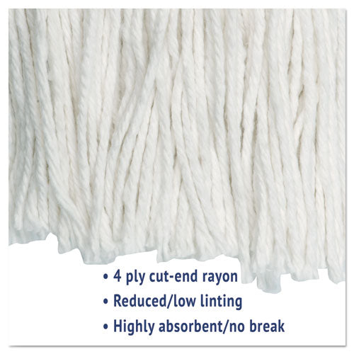 Boardwalk® Cut-end Wet Mop Head, Rayon, No. 24, White, 12-carton freeshipping - TVN Wholesale