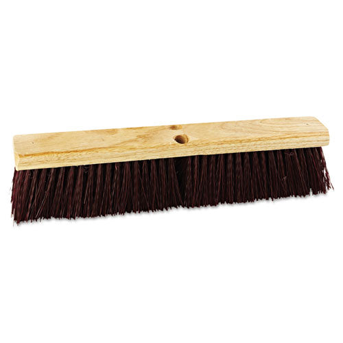 Boardwalk® Floor Brush Head, 3" Maroon Heavy-duty Polypropylene Bristles, 18" Brush freeshipping - TVN Wholesale