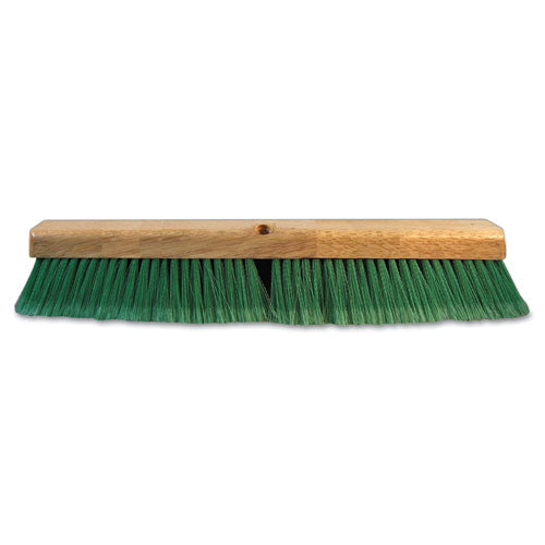 Boardwalk® Floor Broom Head, 3" Green Flagged Recycled Pet Plastic Bristles, 24" Brush freeshipping - TVN Wholesale