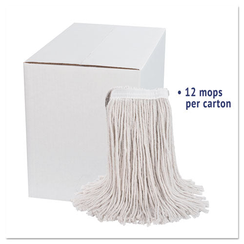 Boardwalk® Premium Cut-end Wet Mop Heads, Cotton, 24oz, White, 12-carton freeshipping - TVN Wholesale