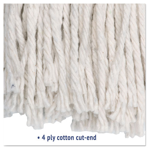 Boardwalk® Premium Cut-end Wet Mop Heads, Cotton, 24oz, White, 12-carton freeshipping - TVN Wholesale