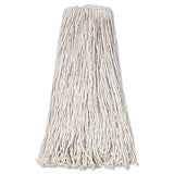 Boardwalk® Mop Head, Premium Standard Head, Cotton Fiber, 32oz, White, 12-carton freeshipping - TVN Wholesale