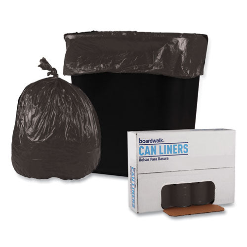 Boardwalk® Low-density Waste Can Liners, 10 Gal, 0.35 Mil, 24" X 23", Black, 500-carton freeshipping - TVN Wholesale