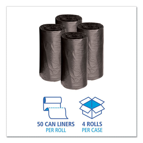 Boardwalk® Low-density Waste Can Liners, 10 Gal, 0.35 Mil, 24" X 23", Black, 500-carton freeshipping - TVN Wholesale