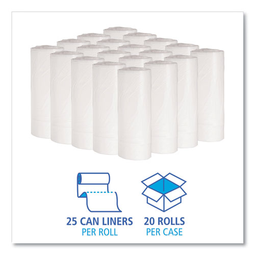 Boardwalk® Low-density Waste Can Liners, 16 Gal, 0.4 Mil, 24" X 32", White, 500-carton freeshipping - TVN Wholesale
