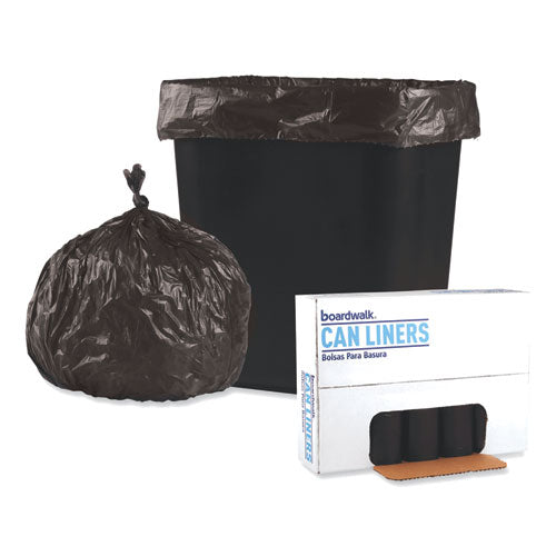 Boardwalk® Low-density Waste Can Liners, 16 Gal, 0.35 Mil, 24" X 32", Black, 500-carton freeshipping - TVN Wholesale