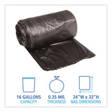 Boardwalk® Low-density Waste Can Liners, 16 Gal, 0.35 Mil, 24" X 32", Black, 500-carton freeshipping - TVN Wholesale