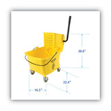Boardwalk® Pro-pac Side-squeeze Wringer-bucket Combo, 8.75 Gal, Yellow freeshipping - TVN Wholesale