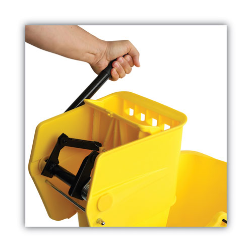 Boardwalk® Pro-pac Side-squeeze Wringer-bucket Combo, 8.75 Gal, Yellow freeshipping - TVN Wholesale