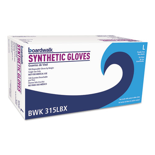 Boardwalk® Powder-free Synthetic Vinyl Gloves, Large, Cream, 4 Mil, 1000-carton freeshipping - TVN Wholesale
