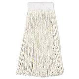 Boardwalk® Mop Head, Premium Saddleback Head, Cotton Fiber, 24oz, White, 12-carton freeshipping - TVN Wholesale