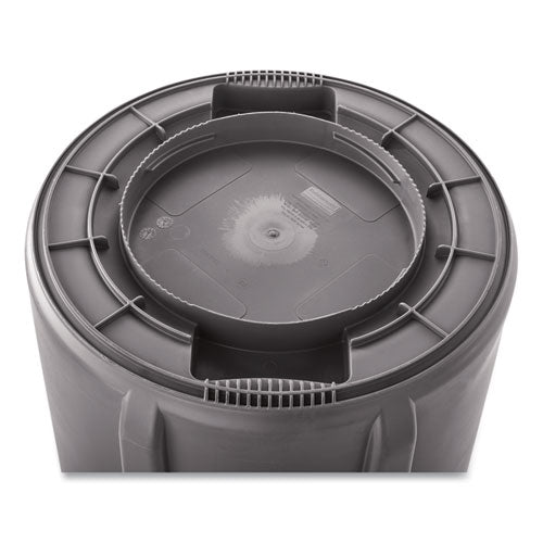 Boardwalk® Round Waste Receptacle, Lldpe, 32 Gal, Gray freeshipping - TVN Wholesale