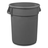 Boardwalk® Round Waste Receptacle, Lldpe, 32 Gal, Gray freeshipping - TVN Wholesale