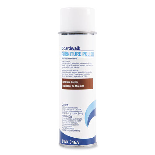 Boardwalk® Furniture Polish, Lemon, 19 Oz Aerosol Spray freeshipping - TVN Wholesale