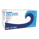 Boardwalk® Exam Vinyl Gloves, Clear, Medium, 3 3-5 Mil, 100-box, 10 Boxes-carton freeshipping - TVN Wholesale