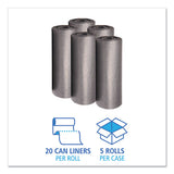 Boardwalk® Low-density Waste Can Liners, 60 Gal, 1.1 Mil, 38" X 58", Gray, 100-carton freeshipping - TVN Wholesale
