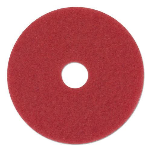 Boardwalk® Buffing Floor Pads, 12" Diameter, Red, 5-carton freeshipping - TVN Wholesale
