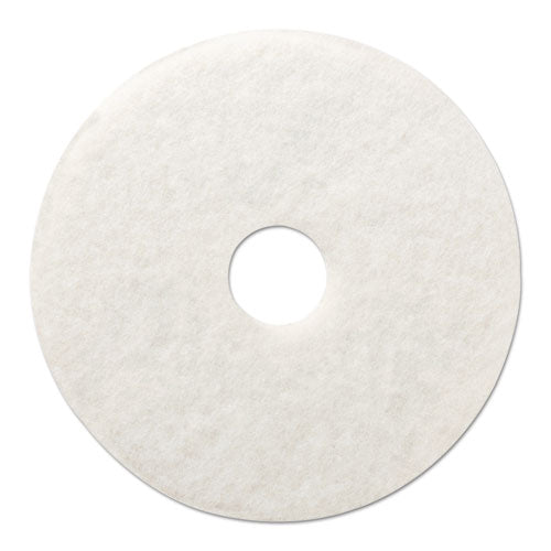 Boardwalk® Polishing Floor Pads, 12" Diameter, White, 5-carton freeshipping - TVN Wholesale