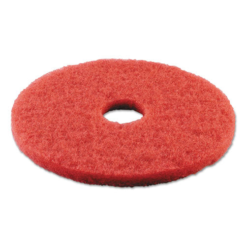 Boardwalk® Buffing Floor Pads, 19" Diameter, Red, 5-carton freeshipping - TVN Wholesale