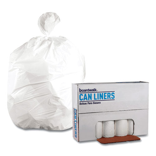 Boardwalk® Low-density Waste Can Liners, 45 Gal, 0.6 Mil, 40" X 46", White, 100-carton freeshipping - TVN Wholesale