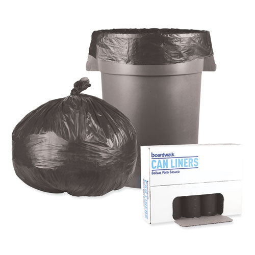 Boardwalk® Low-density Waste Can Liners, 45 Gal, 0.6 Mil, 40" X 46", Black, 100-carton freeshipping - TVN Wholesale