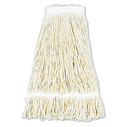 Boardwalk® Pro Loop Web-tailband Wet Mop Head, Cotton, 24oz, White freeshipping - TVN Wholesale