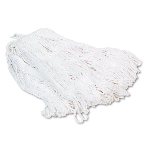 Boardwalk® Pro Loop Web-tailband Wet Mop Head, Rayon, 24oz, White freeshipping - TVN Wholesale