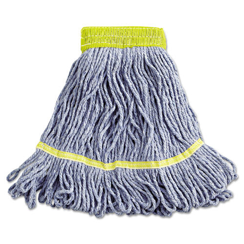 Boardwalk® Super Loop Wet Mop Head, Cotton-synthetic Fiber, 5" Headband, Small Size, Blue, 12-carton freeshipping - TVN Wholesale