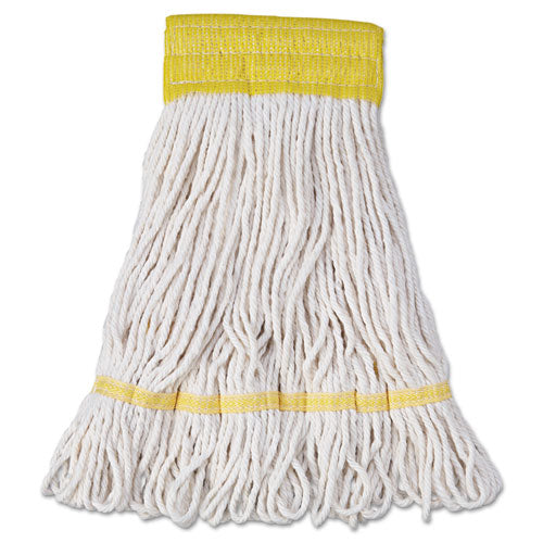 Boardwalk® Super Loop Wet Mop Head, Cotton-synthetic Fiber, 5" Headband, Small Size, White, 12-carton freeshipping - TVN Wholesale
