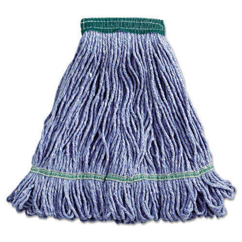 Boardwalk® Super Loop Wet Mop Head, Cotton-synthetic Fiber, 5" Headband, Medium Size, Blue freeshipping - TVN Wholesale