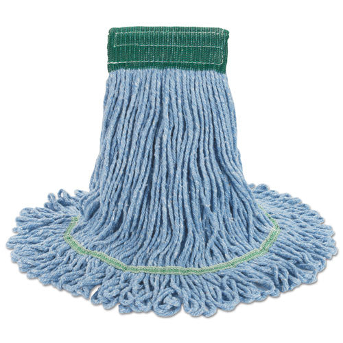 Boardwalk® Super Loop Wet Mop Head, Cotton-synthetic Fiber, 5" Headband, Medium Size, Blue freeshipping - TVN Wholesale