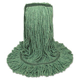 Boardwalk® Mop Head, Premium Standard Head, Cotton-rayon Fiber, Medium, Green freeshipping - TVN Wholesale