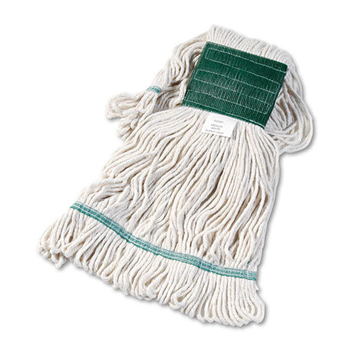 Boardwalk® Super Loop Wet Mop Head, Cotton-synthetic Fiber, 5" Headband, Medium Size, White freeshipping - TVN Wholesale
