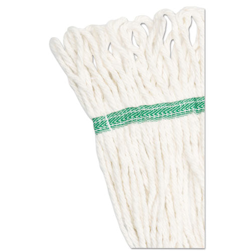 Boardwalk® Super Loop Wet Mop Head, Cotton-synthetic Fiber, 5" Headband, Medium Size, White freeshipping - TVN Wholesale