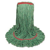 Boardwalk® Mop Head, Premium Standard Head, Cotton-rayon Fiber, Large, Green freeshipping - TVN Wholesale
