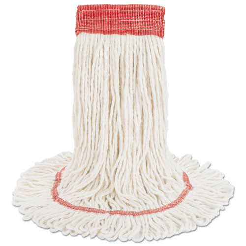 Boardwalk® Super Loop Wet Mop Head, Cotton-synthetic Fiber, 5" Headband, Large Size, White freeshipping - TVN Wholesale